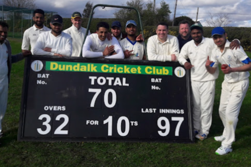 Live scoreboard showing scores and statistics during a cricket match