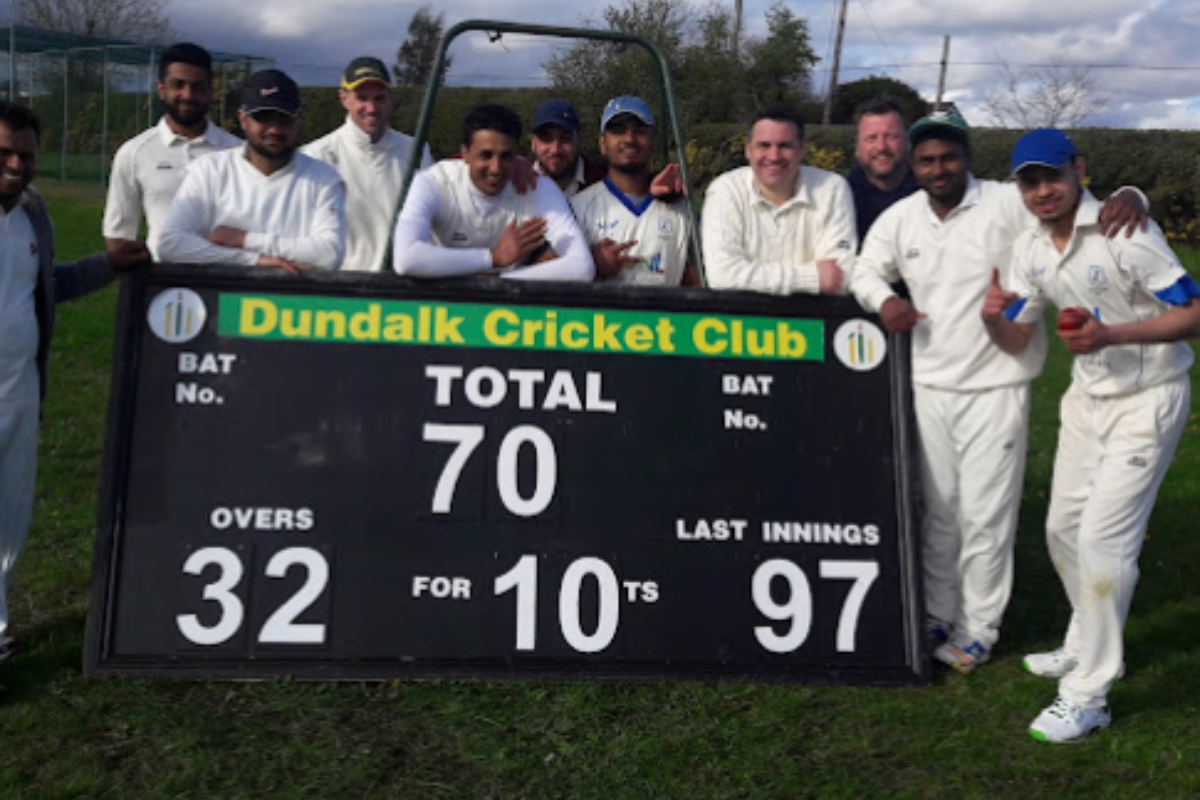 Live scoreboard showing scores and statistics during a cricket match